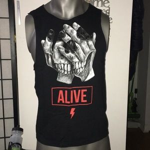 DomRebel tank top decked out Swarovski crystals